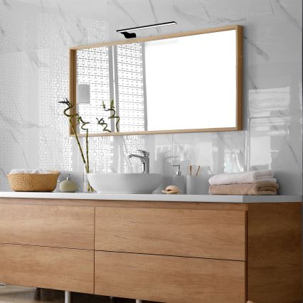 LED badrumsvägglampa SHINE 11W/230V 45 cm IP44 svart