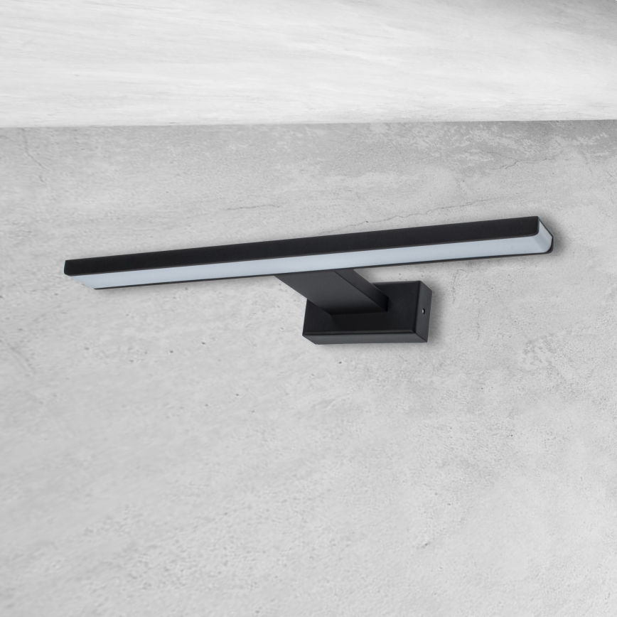 LED badrumsvägglampa SHINE LED/7W/230V 30 cm IP44 svart