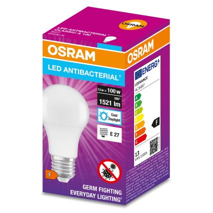 LED Bakteriedödande glödlampa  A100 E27/13W/230V 6500K - Osram