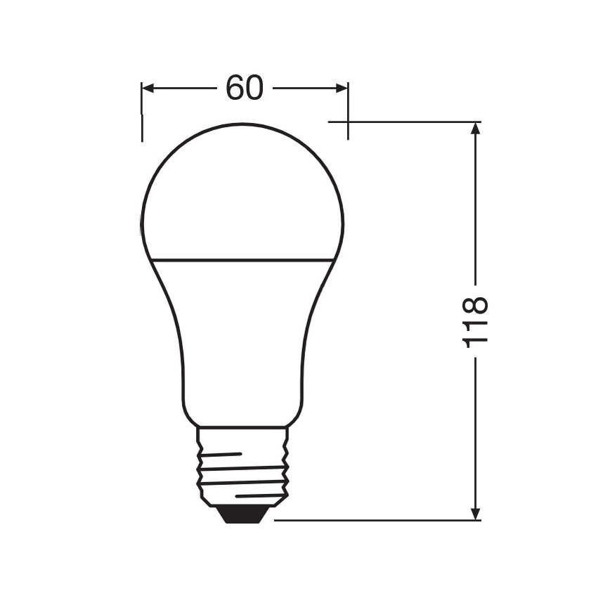 LED Bakteriedödande glödlampa  A100 E27/13W/230V 6500K - Osram