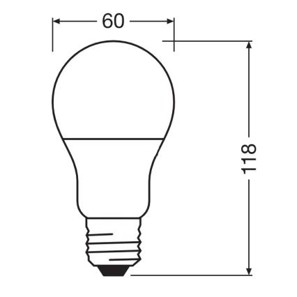 LED Bakteriedödande glödlampa  A75 E27/10W/230V 4000K - Osram