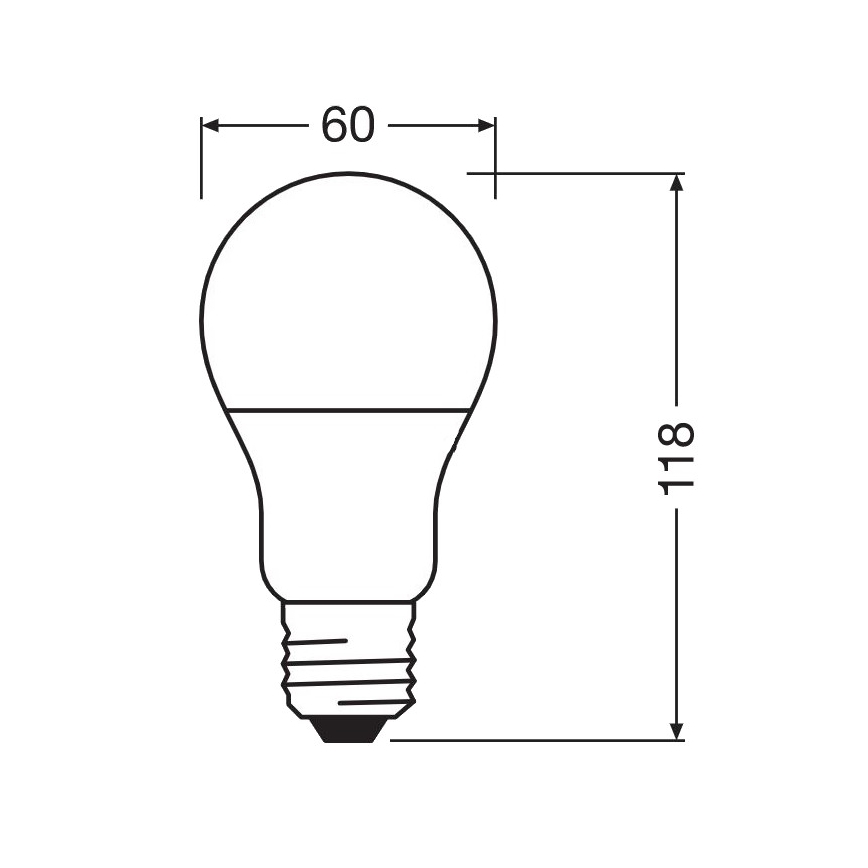 LED Bakteriedödande glödlampa  A75 E27/10W/230V 4000K - Osram