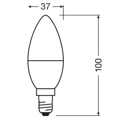 LED Bakteriedödande glödlampa  B40 E14/4,9W/230V 2700K - Osram