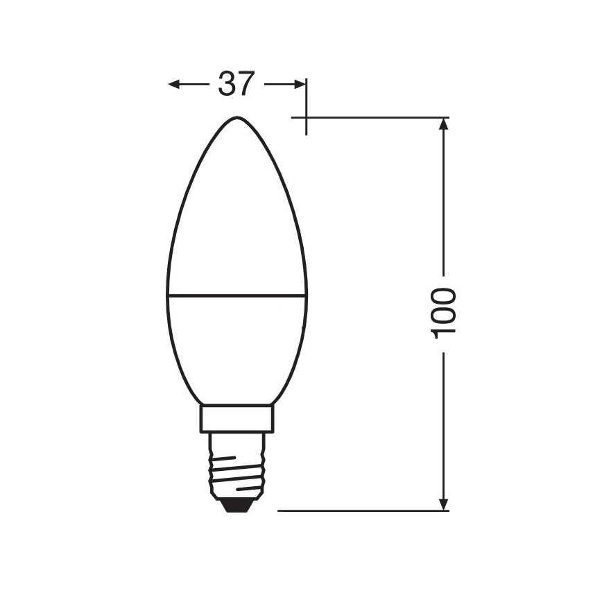LED Bakteriedödande glödlampa  B40 E14/4,9W/230V 2700K - Osram