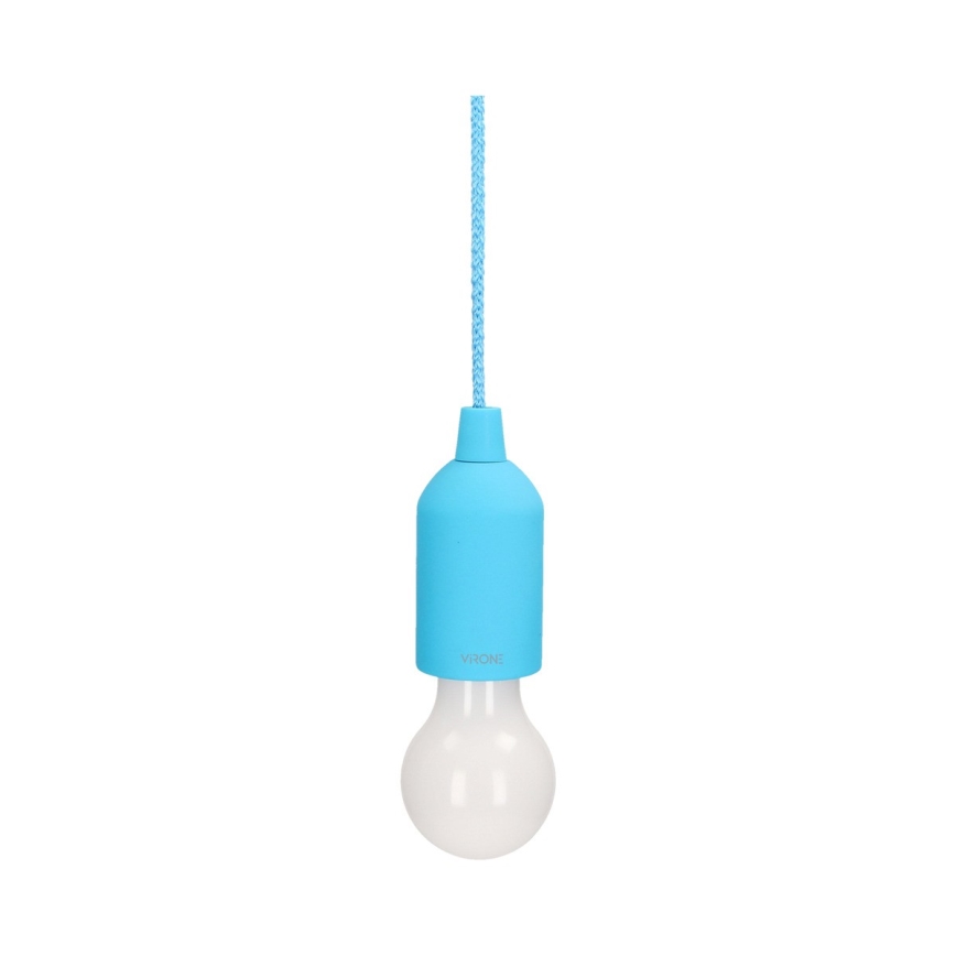 LED bärbar lampa LED/1W/ 3xAAA blå