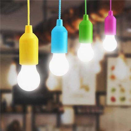 LED bärbar lampa LED/1W/ 3xAAA blå