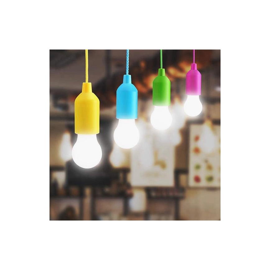 LED bärbar lampa LED/1W/ 3xAAA blå