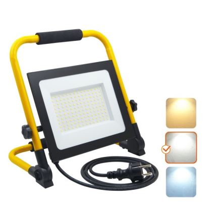 LED bärbar strålkastare TIGRA LED/100W/4000K IP54 svart/gul