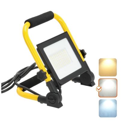 LED bärbar strålkastare TIGRA LED/50W/4000K IP54 svart/gul