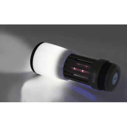 LED Bärbar uppladdningsbar lampa med insektsfälla LED/2W/1800mAh/3xAAA IPX4 grön