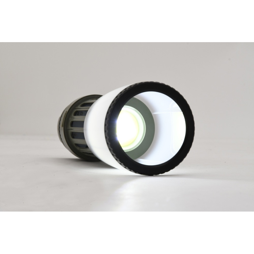 LED Bärbar uppladdningsbar lampa med insektsfälla LED/2W/1800mAh/3xAAA IPX4 grön