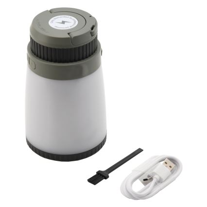 LED Bärbar uppladdningsbar lampa med insektsfälla LED/2W/1800mAh/3xAAA IPX4 grön
