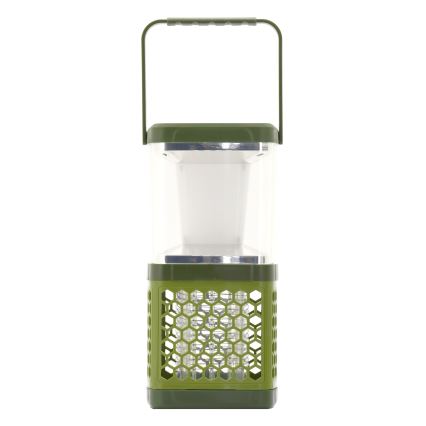 LED Bärbar uppladdningsbar lampa med insektsfälla LED/3W /1800mAh grön