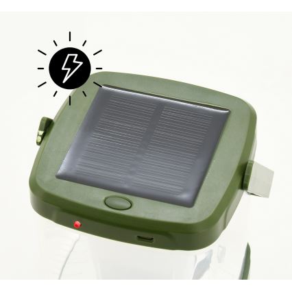 LED Bärbar uppladdningsbar lampa med insektsfälla LED/3W /1800mAh grön
