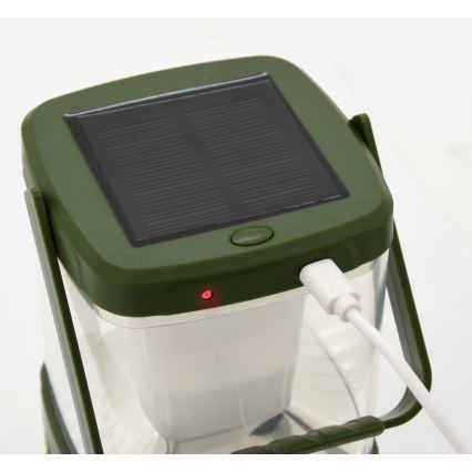 LED Bärbar uppladdningsbar lampa med insektsfälla LED/3W /1800mAh grön