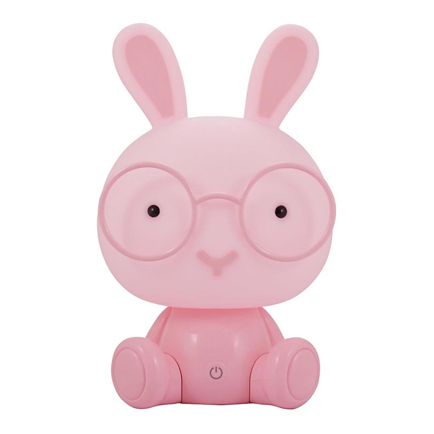 LED Barn nattlampa LED/2.5W bunny rosa