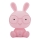 LED Barn nattlampa LED/2.5W bunny rosa