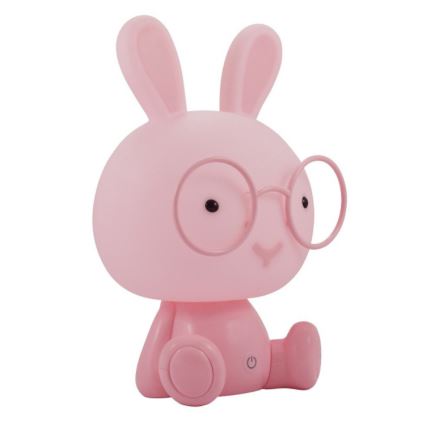 LED Barn nattlampa LED/2.5W bunny rosa