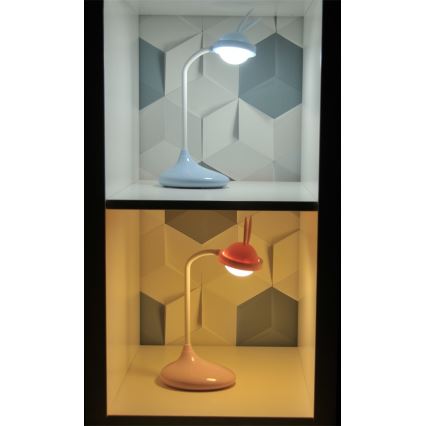 LED Barn touch lampa RABBIT LED/0,4W/5V 3000/6500K blå + USB