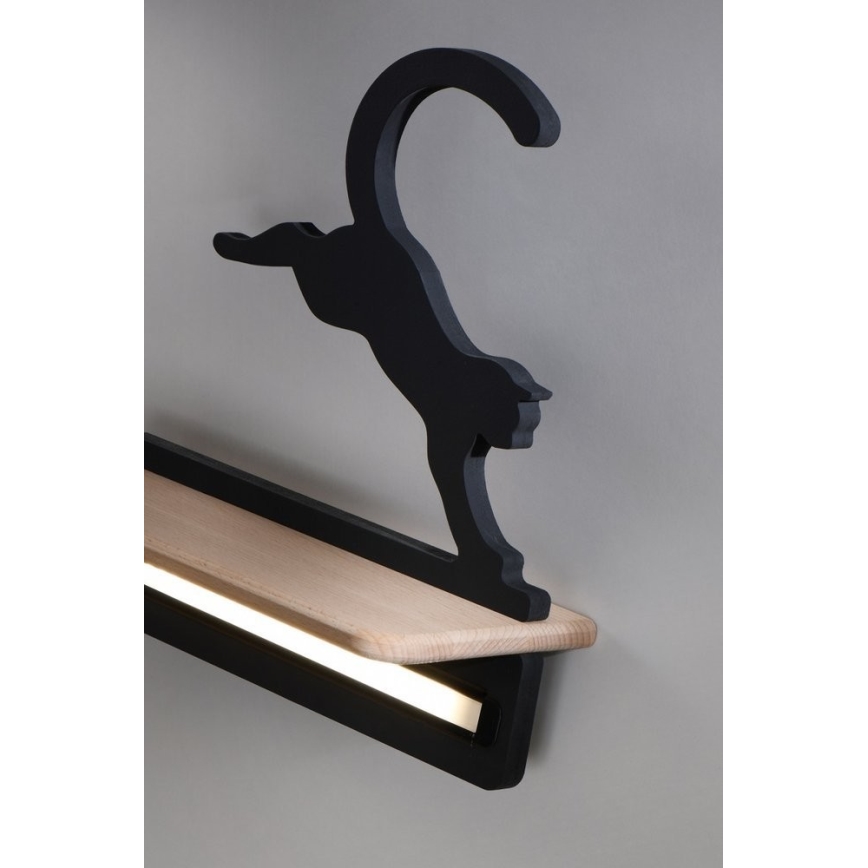 LED Barn Vägglampa med Hylla JUMPING Katt LED/5W/230V