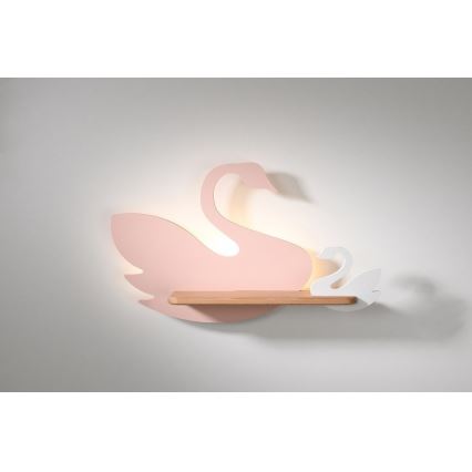 LED Barn Vägglampa med Hylla SWAN LED/5W/230V
