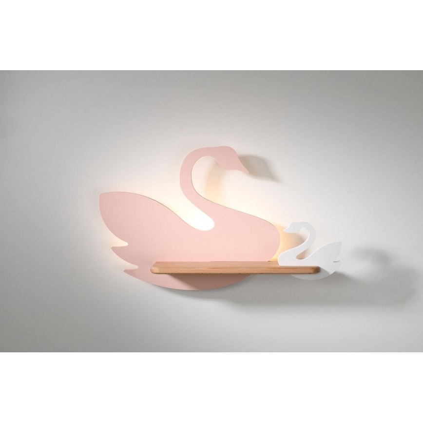 LED Barn Vägglampa med Hylla SWAN LED/5W/230V