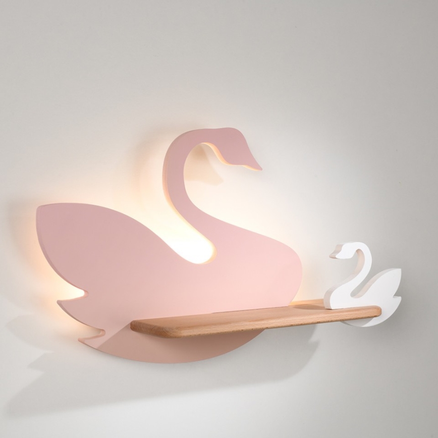 LED Barn Vägglampa med Hylla SWAN LED/5W/230V