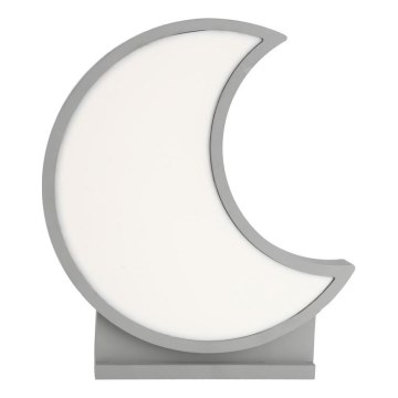 LED Barnbordslampa MOON LED/12W/230V grå
