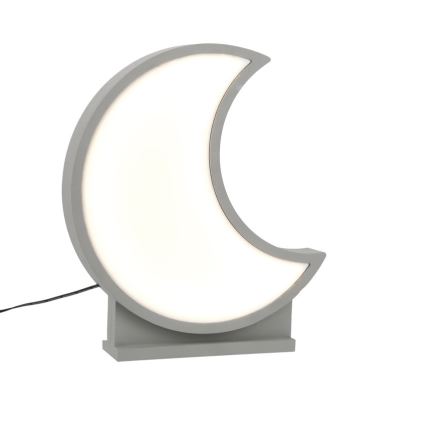LED Barnbordslampa MOON LED/12W/230V grå
