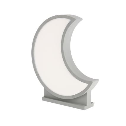 LED Barnbordslampa MOON LED/12W/230V grå