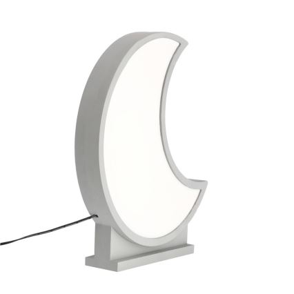 LED Barnbordslampa MOON LED/12W/230V grå