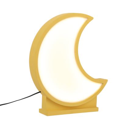 LED Barnbordslampa MOON LED/12W/230V gul