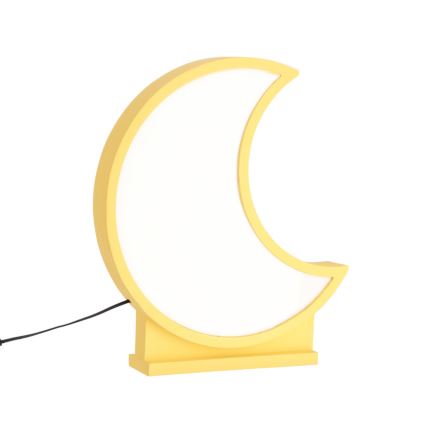 LED Barnbordslampa MOON LED/12W/230V gul