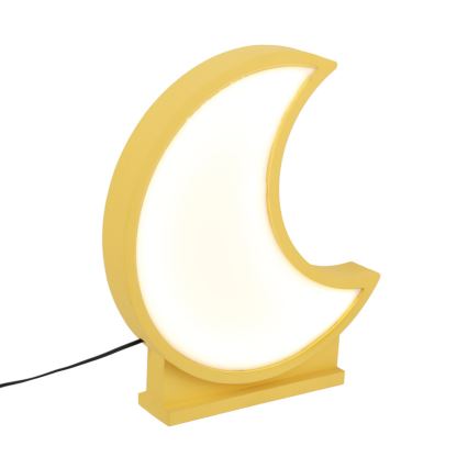LED Barnbordslampa MOON LED/12W/230V gul