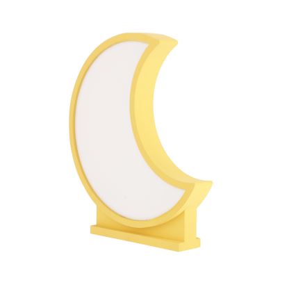 LED Barnbordslampa MOON LED/12W/230V gul