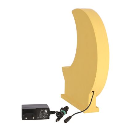 LED Barnbordslampa MOON LED/12W/230V gul