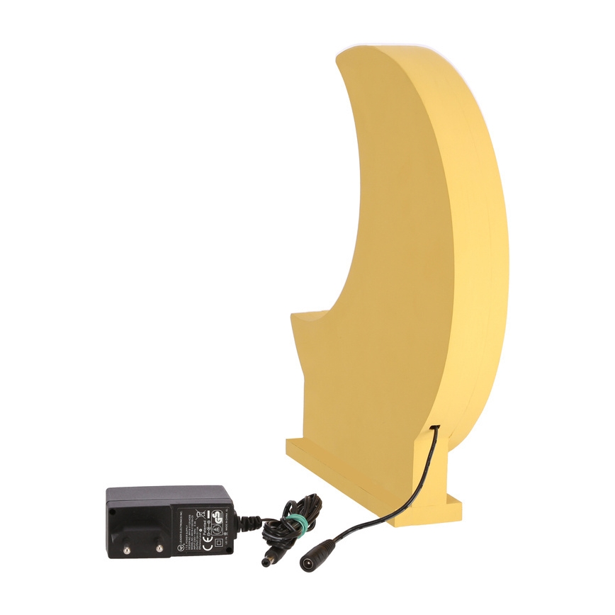 LED Barnbordslampa MOON LED/12W/230V gul