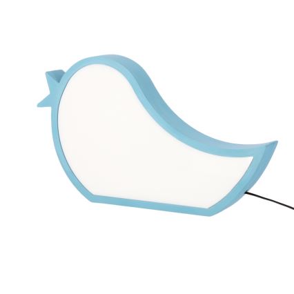 LED Barnlampa BIRD LED/12W/230V blå