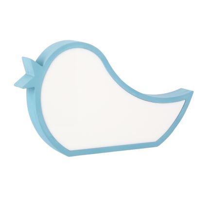 LED Barnlampa BIRD LED/12W/230V blå