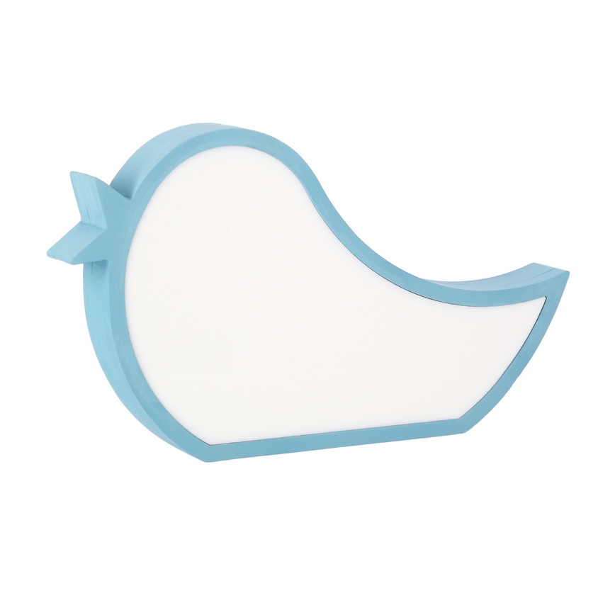 LED Barnlampa BIRD LED/12W/230V blå