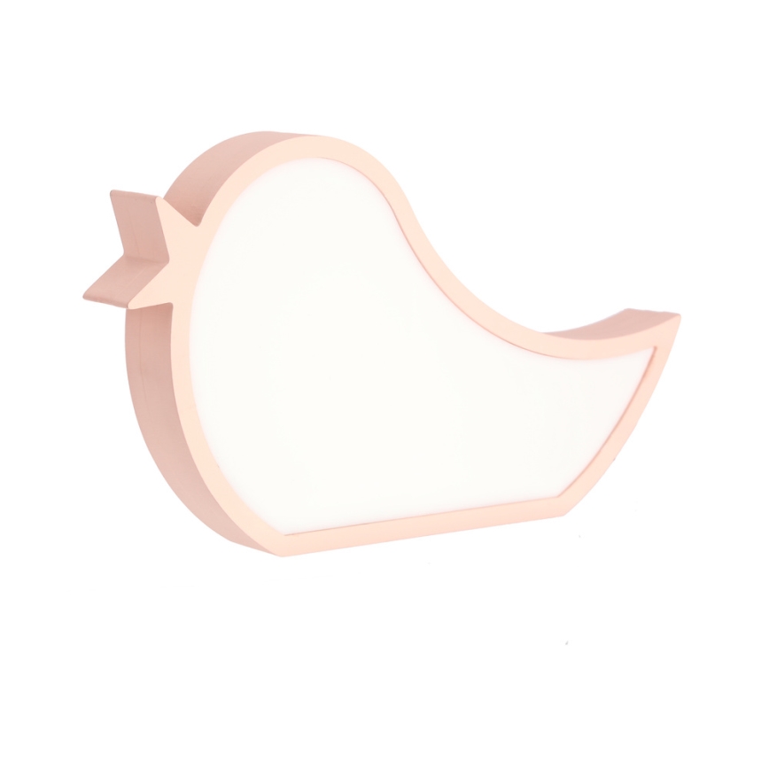 LED Barnlampa BIRD LED/12W/230V rosa
