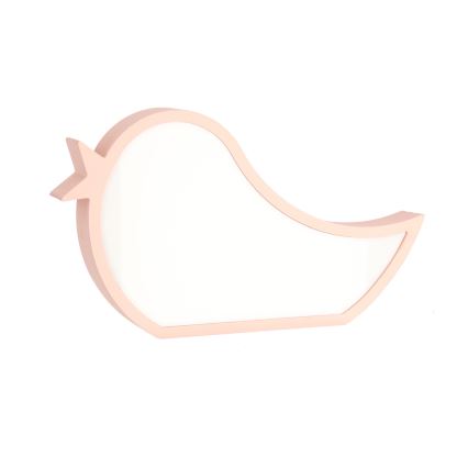 LED Barnlampa BIRD LED/12W/230V rosa