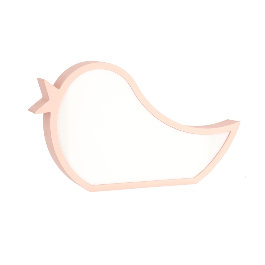 LED Barnlampa BIRD LED/12W/230V rosa