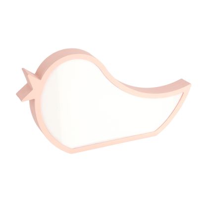 LED Barnlampa BIRD LED/12W/230V rosa