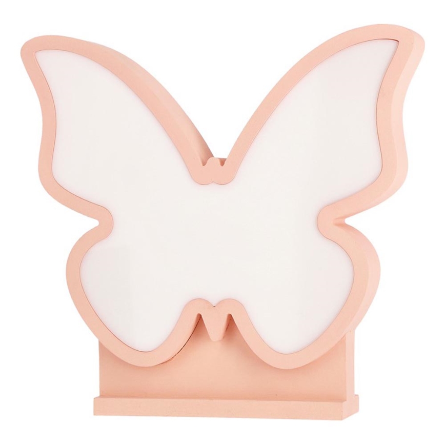 LED Barnlampa BUTTERFLY LED/14W/230V rosa