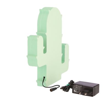 LED Barnlampa CACTUS LED/10W/230V grön