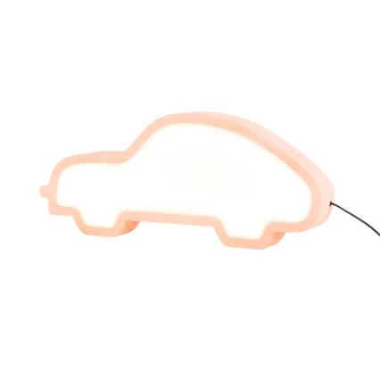 LED Barnlampan CAR LED/11W/230V rosa
