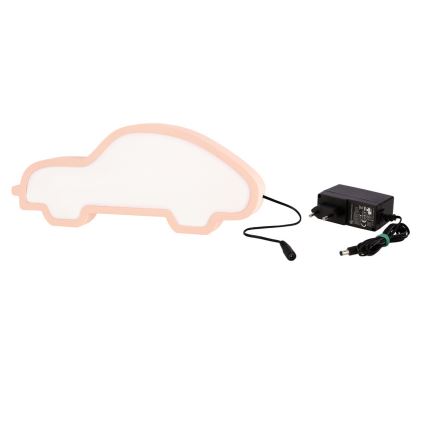 LED Barnlampan CAR LED/11W/230V rosa
