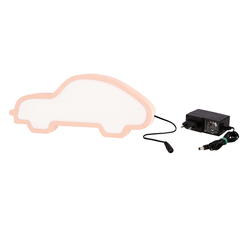LED Barnlampan CAR LED/11W/230V rosa