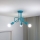 LED barnplafond OXFORD 3xE27/15W/230V blå